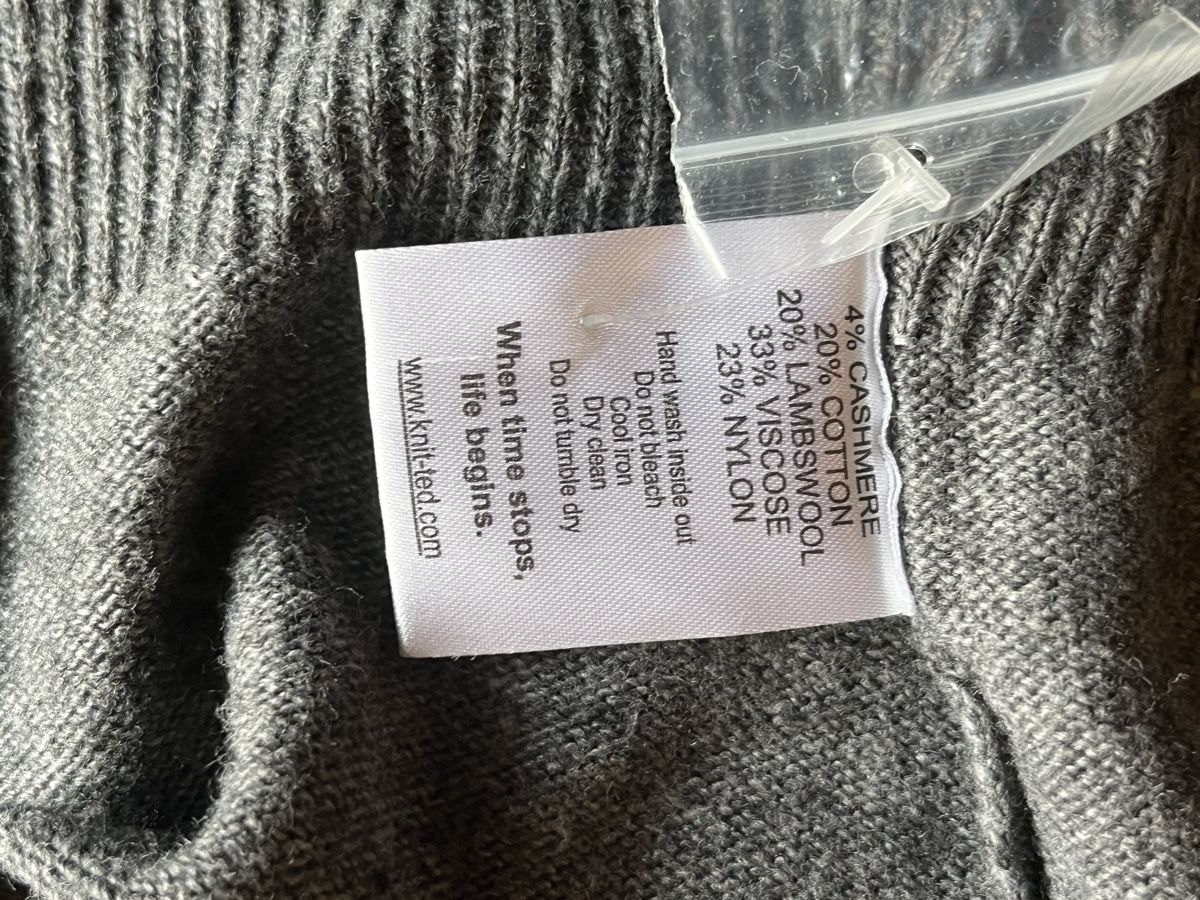 Altro in Moda donna: Warme Strick-Ted Cape mit Cashmere & Wolle, Grau. – Nuovo (secondo la descrizione) da Suhr venduto da nataschaad 5