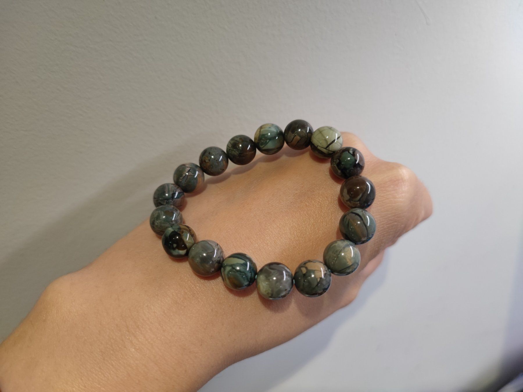 Bracciali & Braccialetti: Alashan Agate bracelet 10mm – Nuovo (secondo la descrizione) da Sursee venduto da Re.joy