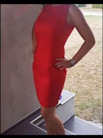 Kleid S/M Rot , neu