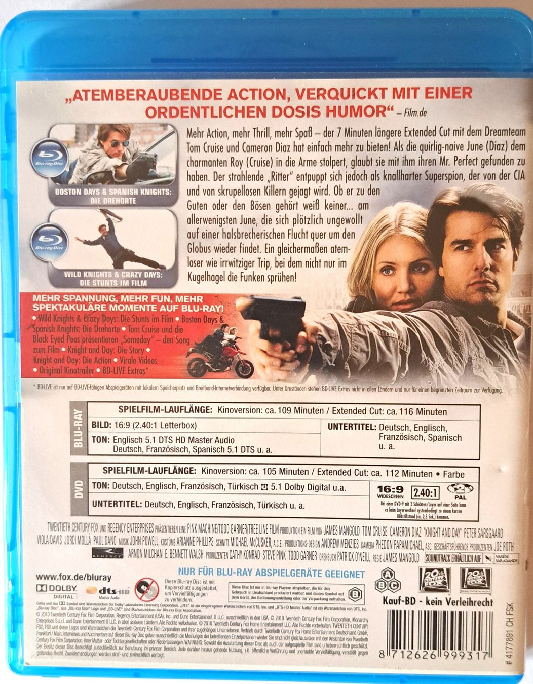 Tutti i DVDs: Knight and Day – Usato da Tenniken venduto da mik_6mxg 5
