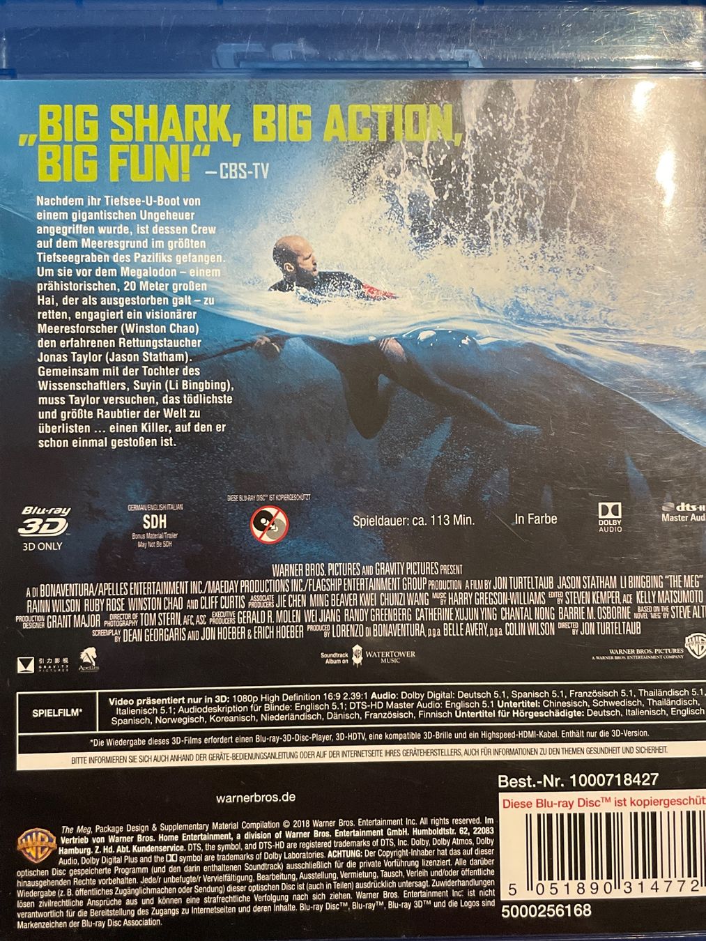 Alle DVDs: MEG  3D  (2018) – Gebraucht aus Waldenburg von Gonzo8 1