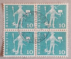 1306) Abart Fleck im Halstuch 4-Block Lp