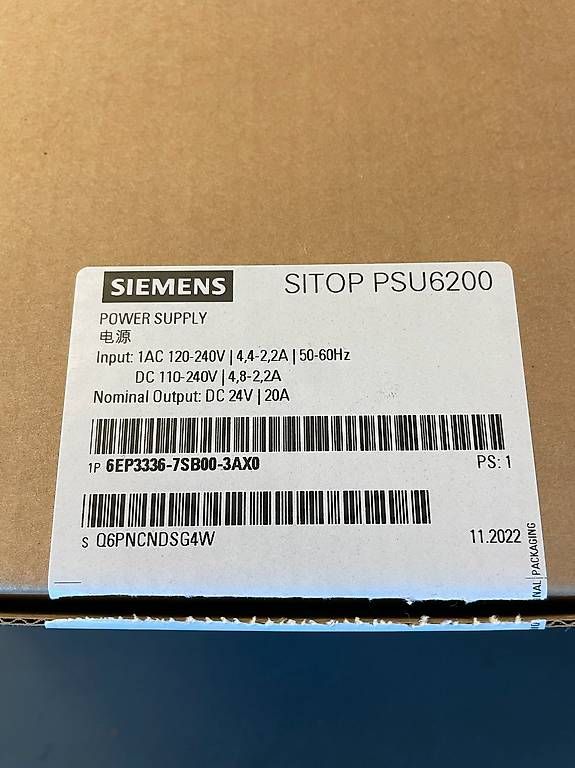 Saldatori: Stromversorgung SITOP PSU6200/1AC/DC24V/20A – Usato da Brunnen venduto da Noldius 1
