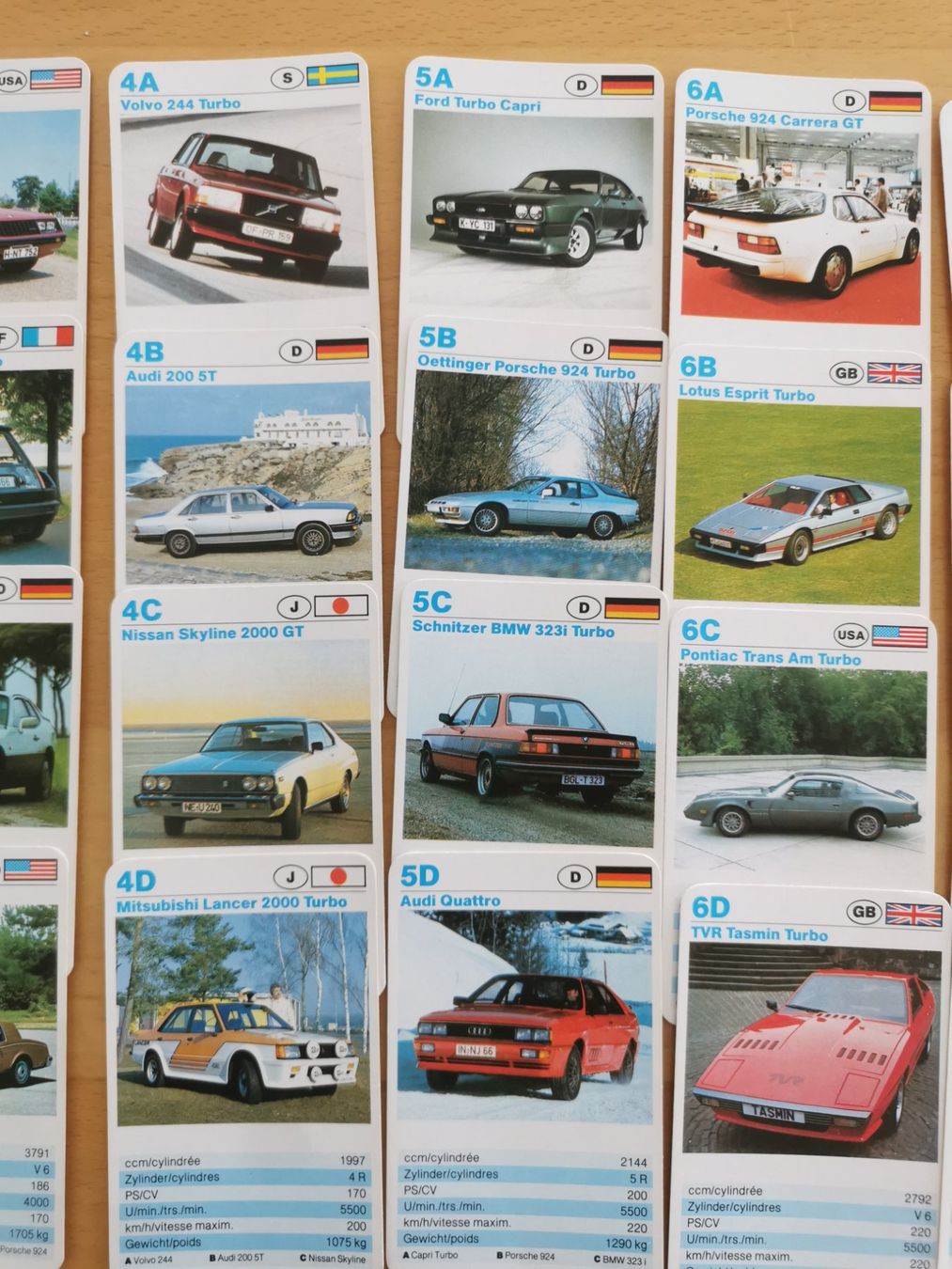 Giochi: Auto Quartett - Turbos 5301 – Usato da St.Gallen venduto da Tamal0204 2