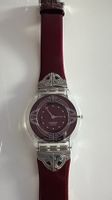 Vintage Swatch Damenuhr, Weinrot, Top Zustand! Selten ⌚ 51