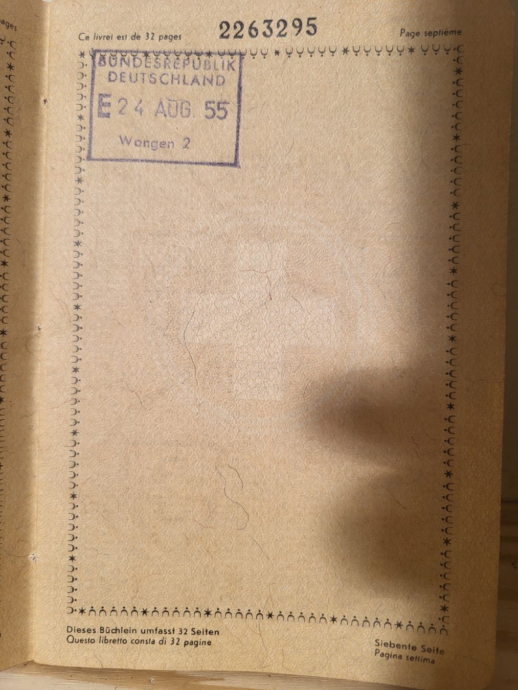 Documenti: Alter Schweizer Pass (1956) mit Geschichte – Usato da Zürich venduto da  4