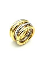 POMELLATO. Collection "Tubolare", bague 2 ors 18K