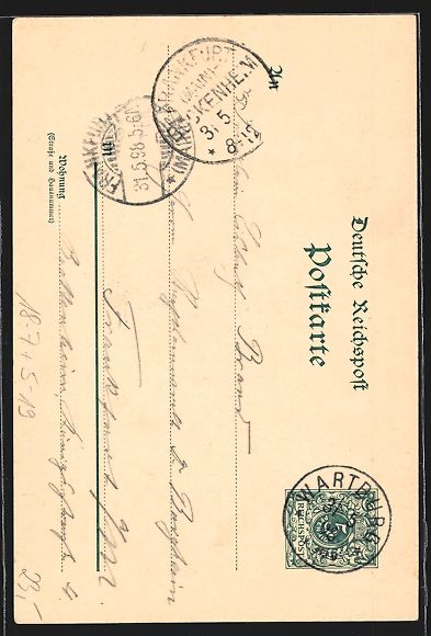 Cancelleria postale: Litho Erfurt, Verschiedene Ansichten der – Usato da Berlin venduto da bartko-reher 1