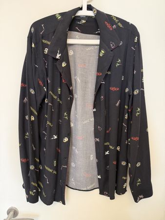 The Kooples – Chemise Horror Show noire 100% viscose – Relax