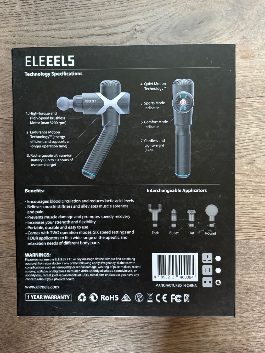 Massagegeräte: Massagepistole ELEEELS X1T Neuwertig – Gebraucht aus Kappel von Racetiger 2