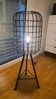 Stehlampe schwarz Metall Gitter Design!
