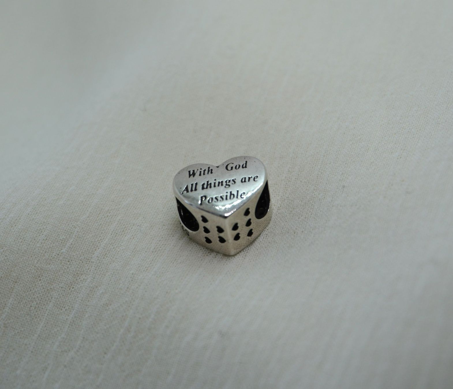 Anhänger: Charm "all things are possible" zu Pandora 925 Silber – Neu (gemäss Beschreibung) aus Niederbüren von Fidi5 1