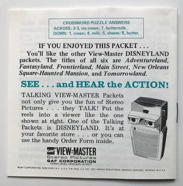 View-master Giocattoli: View-Master 3 Scheiben Main Street (englisch) – Usato da Zürich venduto da gigimai67 3