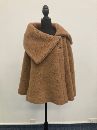 Max Mara, Teddy Jacke/Cape, Kamelhaar, Camel, Grösse S/M
