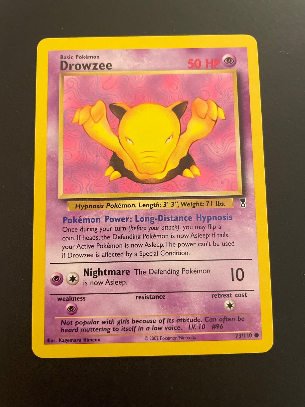 Pokémon Cartes à collectionner: Drowzee 73/110 - Legendary Collection – D'occasion à Zürich par pokemon_cards
