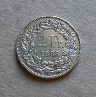 ++ 2.- Franken 1886, gute Erhaltung