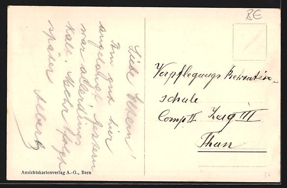 Cartoline postali: AK Thun, Kaserne – Usato da Berlin venduto da bartko-reher 1
