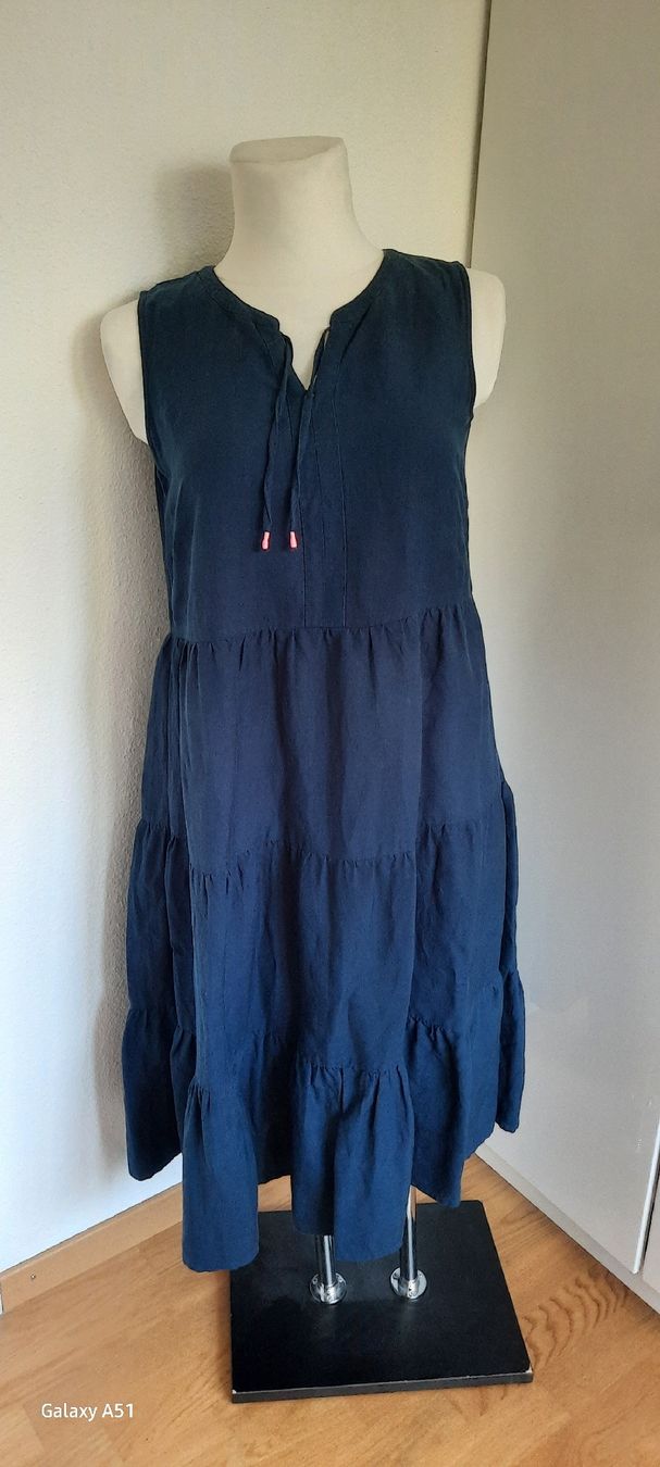 Cecil Kleider: ***CECIL*** Leinenkleid dunkelblau Gr M – Gebraucht aus Wädenswil von H2H_Secondhandshop 1