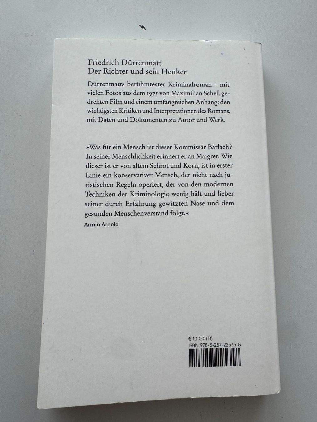 Libri: Der Richter und sein Henker – Nuovo (secondo la descrizione) da Schindellegi venduto da Zurpan 1