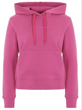 Original VALENTINO Hoodie mit Logo, pink