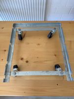 Rollbrett Metall mit 4 Rollen ca 52x46 cm