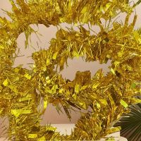 Goldene Lametta Weihnachtsdeko, 40cm