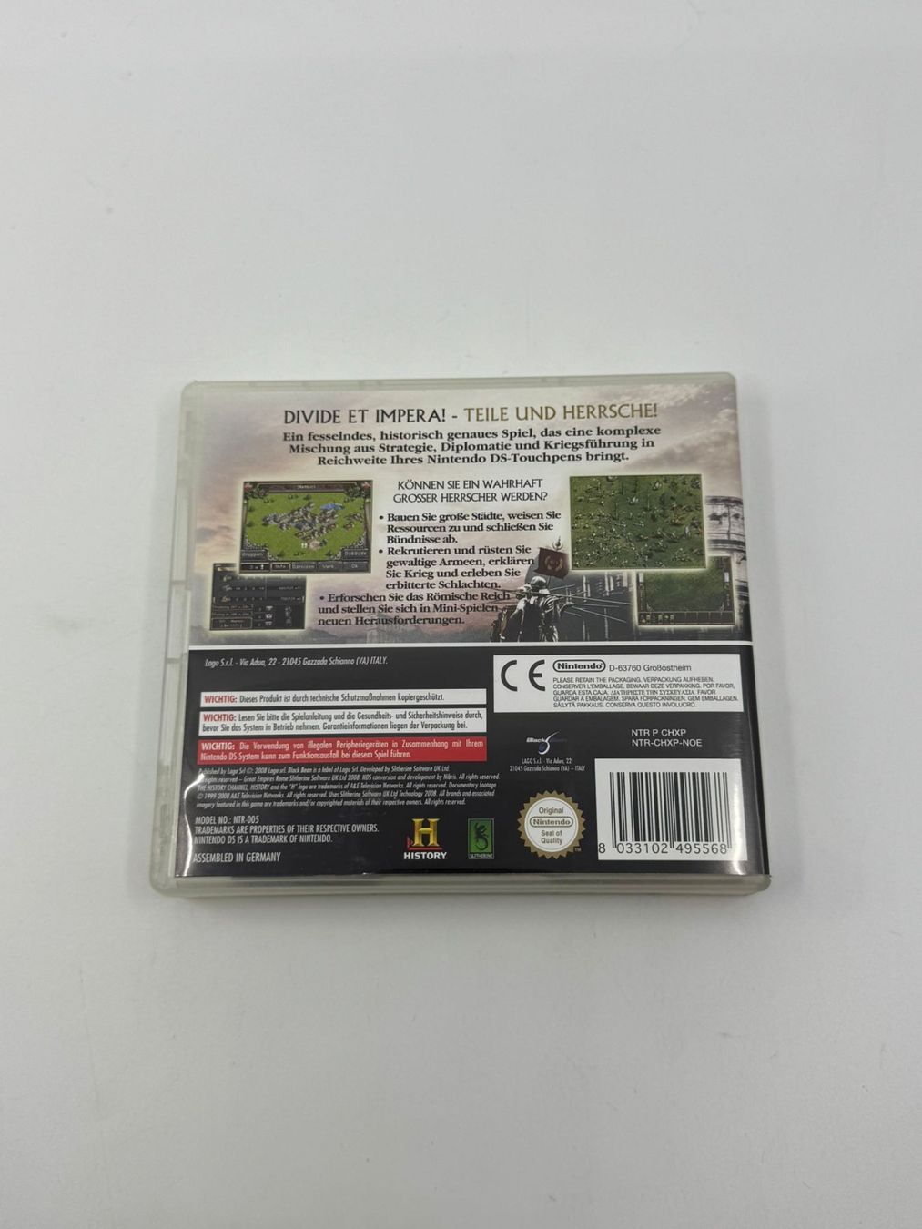 Giochi: Great Empires Rome (Nintendo DS) – Usato da Herisau venduto da Seyashop1 2