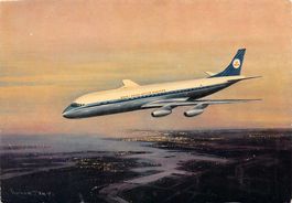 KLM Douglas DC 8 Intercontinental Jet, gelaufen 1961 Canada