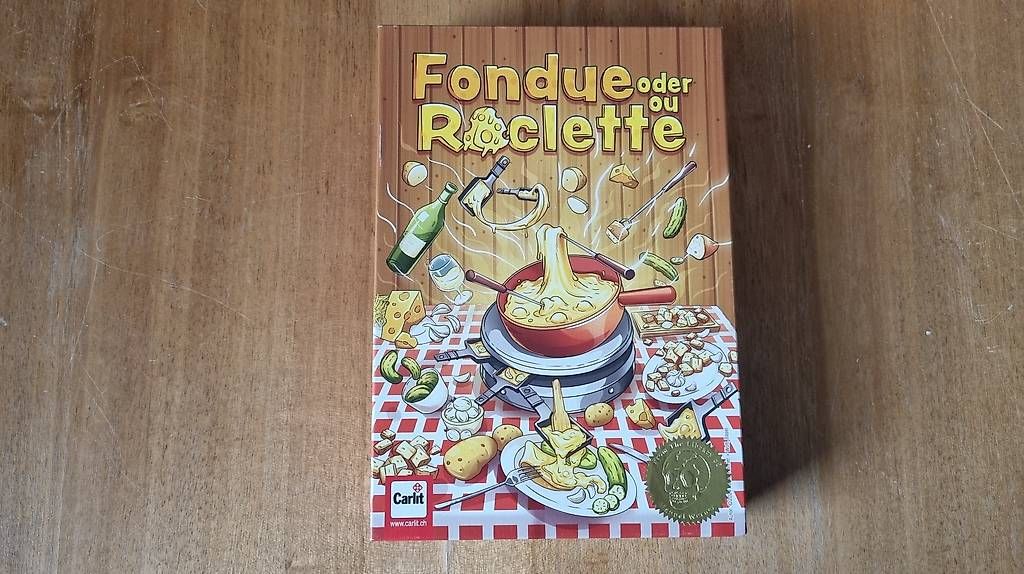 Giochi: Fondue oder Raclette?, Schweizer Brettspiel, wie neu – Nuovo e nell'imballaggio originale da Brugg AG venduto da man_zvz6
