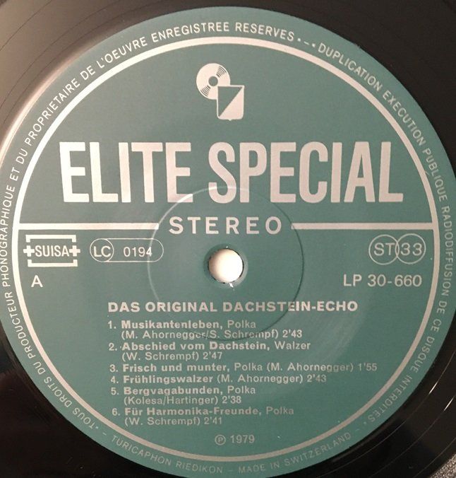 Vinyles: Das Original Dachstein-Echo (LP) – D'occasion à Grüningen par azulmarron 2