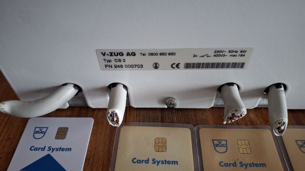 V-Zug Card-System 2 mit Systemkarten und Verbraucherkarten (Gebraucht ...