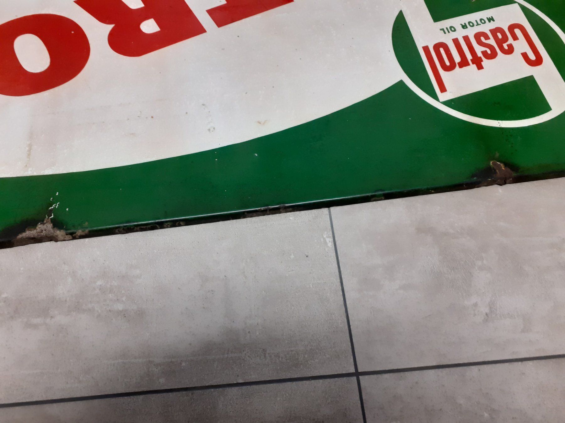 Castrol Insegne: Castrol Emailschild / Blechschild 98 x 73 cm – Usato da Wigoltingen venduto da colodur 5
