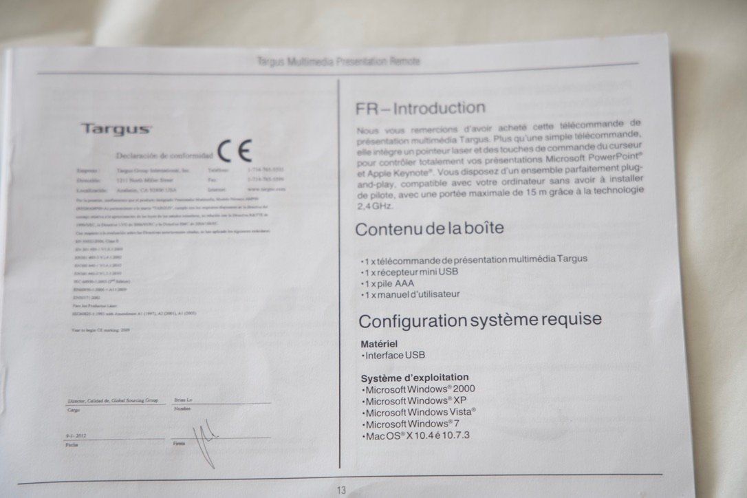 Targus Télécommandes: Télécommande de présentation multimédia Targus – D'occasion à Genève par LiPhry 6