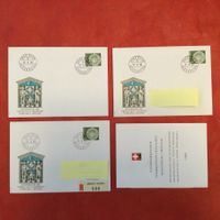 3 FDC 1980 Nr 613 Astronomisch Uhr Bern + Sammelblatt 1980