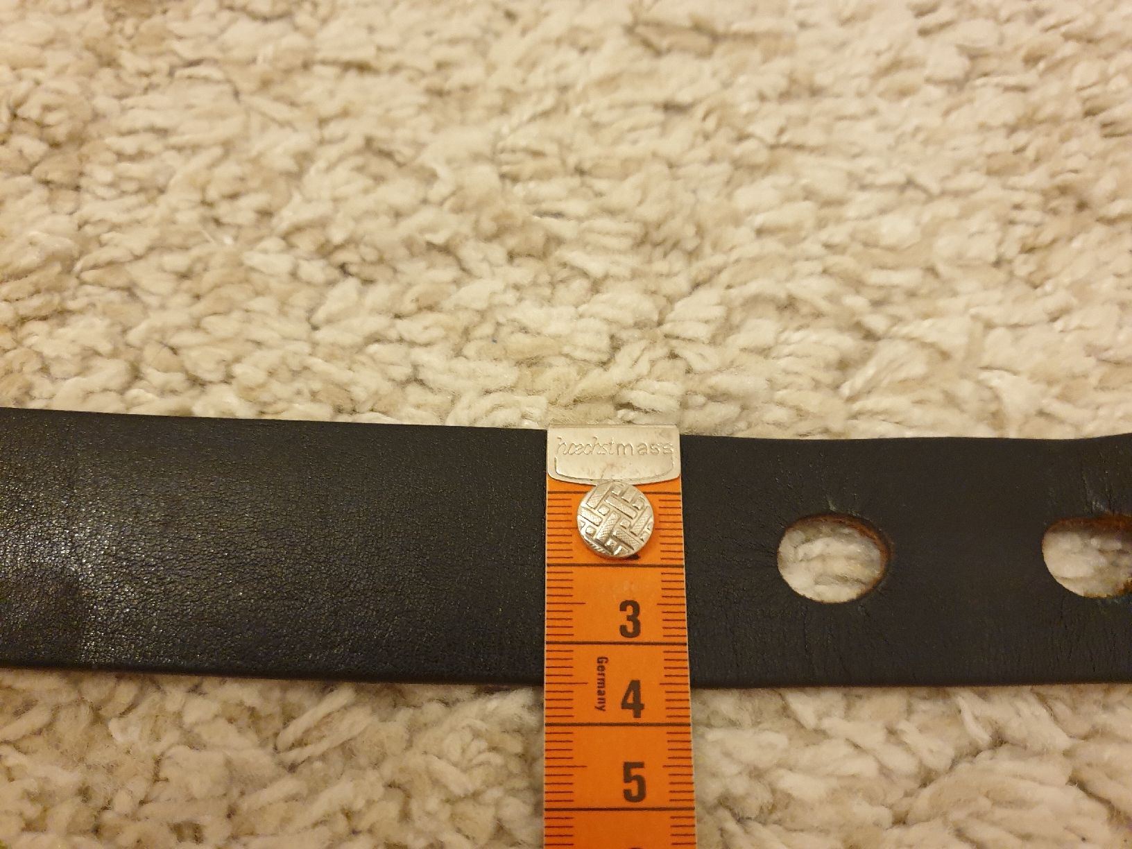 Gürtel: Ceinture cuir 3,5x95cm, marron – Gebraucht aus Neuchâtel von Verenas12 3