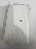 Housse etui coque cuir ultra mince blanc blackberry 9900