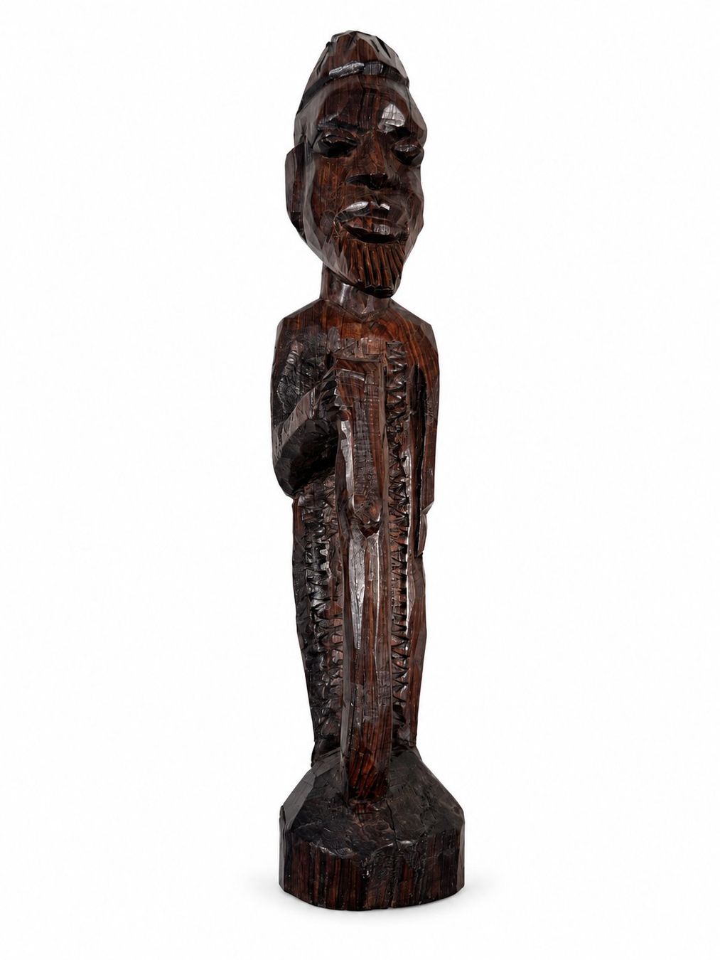 Skulpturen & Statuen: Geschnitzte Holzfigur – bärtiger Mann, ca. 33 cm – Gebraucht aus Zollikerberg von lin_yc2n 2