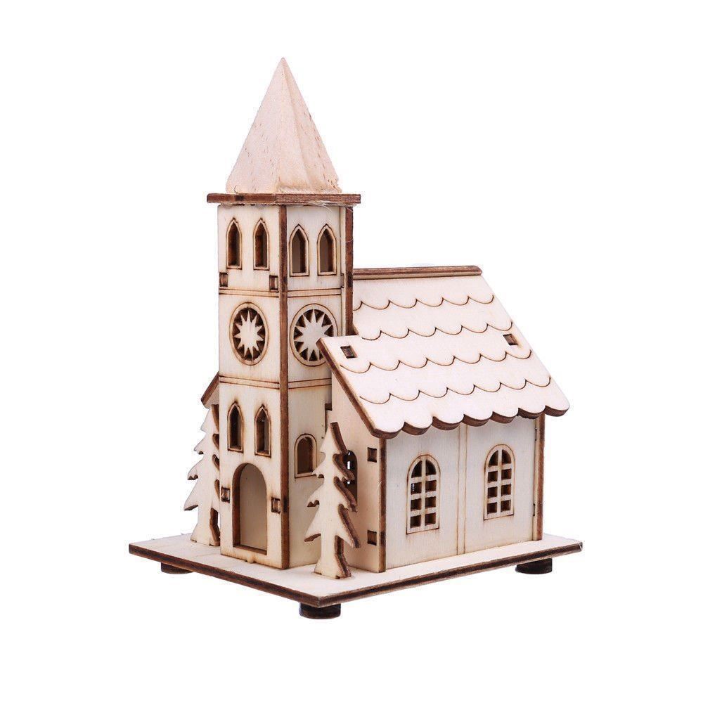Articoli in legno: Weihnachten LED Haus aus Holz Kirche – Nuovo e nell'imballaggio originale da Pfäffikon SZ venduto da ANNAPURNA8091 2