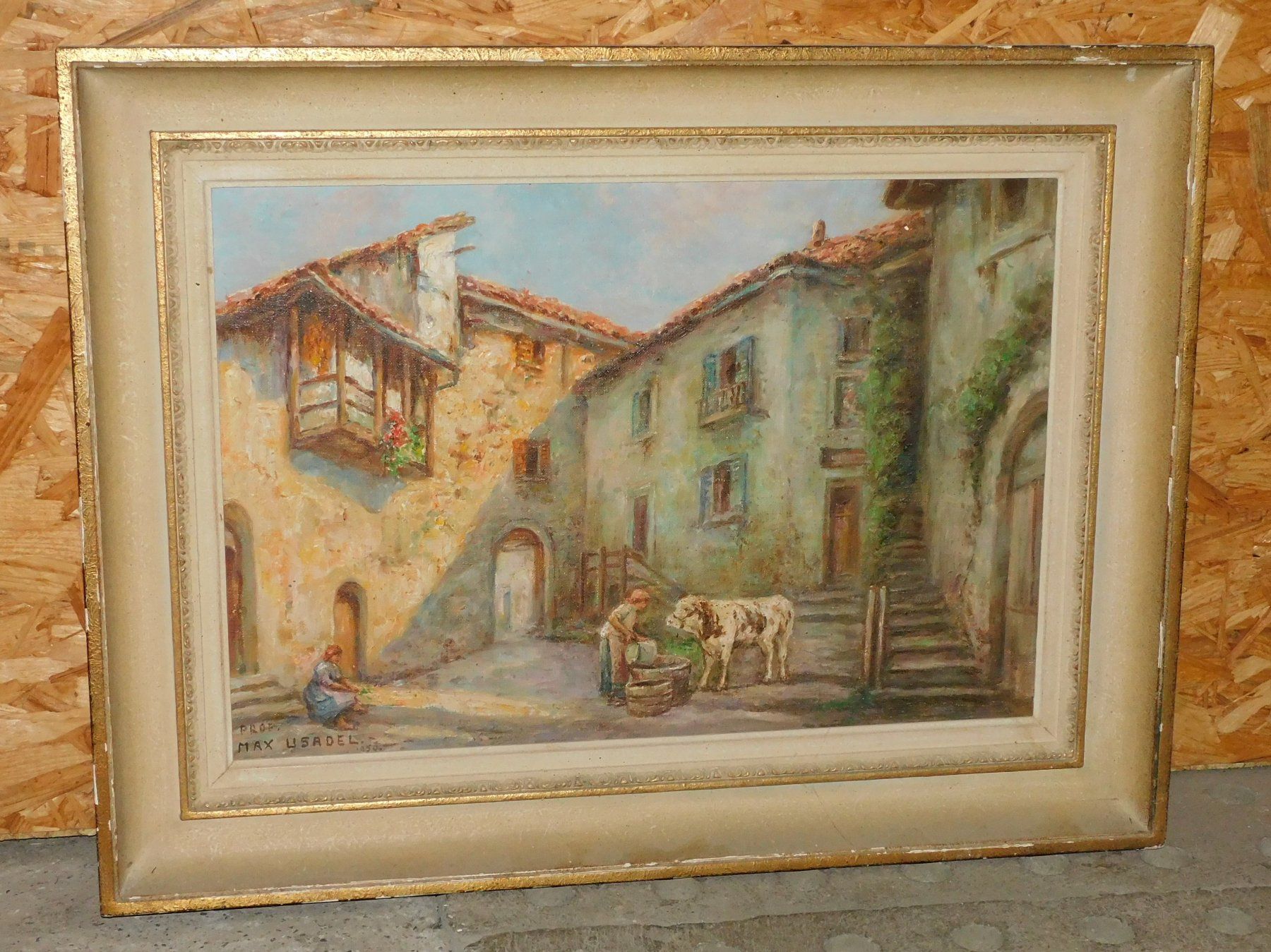 Dipinti: Kunst Gemälde gr altes Ölbild Max Lisadel 1950 - Ölgemälde – Usato da Sursee venduto da 76 4