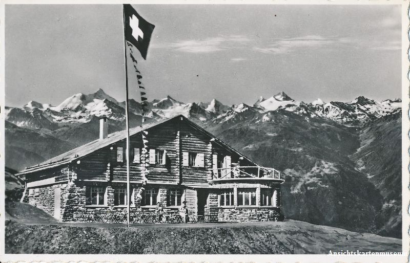 Cartoline postali: Montana - Restaurant Croix + 1953 – Usato da Emmenbrücke venduto da teestube