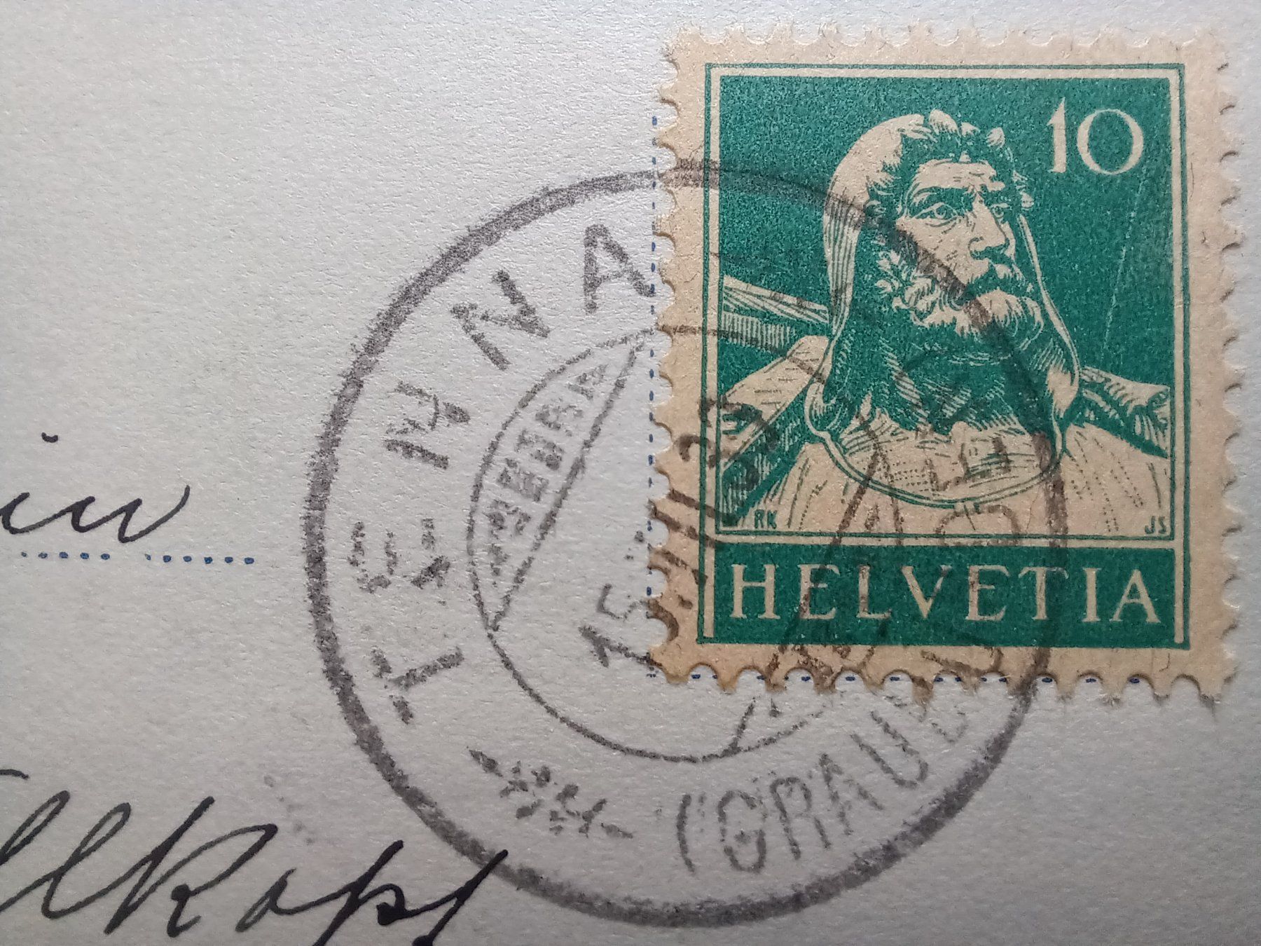 Cartoline postali: Tenna Graubünden, 1939, Stempel TENNA – Usato da Aarau Rohr venduto da mgvw 4