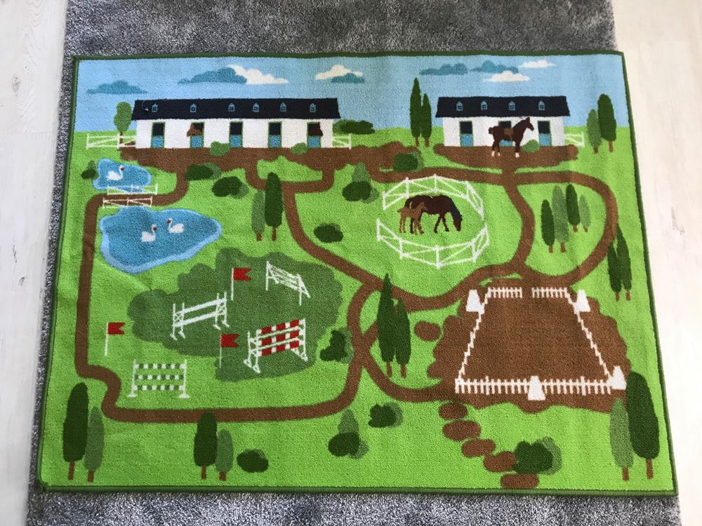 Spielteppich Pferdehof | Kaufen auf Ricardo