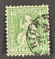 Sitzende Helvetia ZNr. 34 gestempelt