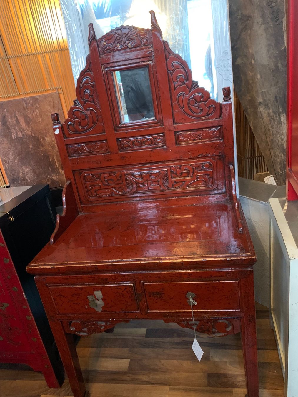 Tavoli da trucco: Antiker, roter Schminktisch | LIQUIDATIONSVERKAUF – Nuovo (secondo la descrizione) da Luzern venduto da juliam_ 3