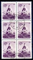 1955 JUGEND+SPORT SPIELE POLEN 6ERBLOCK GESTEMPELT - EA101