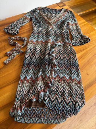 ANA ALCAZAR Traumkleid gehäkelt bunt Grösse 36 wie neu