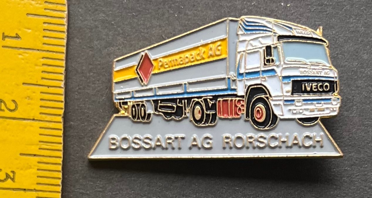 Plaketten & Abzeichen: Iveco Lastwagen BOSSART AG RORSCHACH/ Pin – Gebraucht aus Wabern von DaxKarten-75