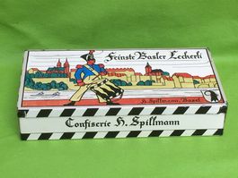 alte Blechdose Basler Leckerli H. Spillmann