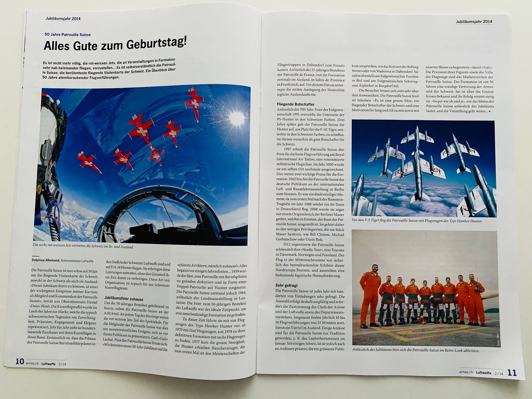 Schweizer Armee Dokumente: Schweizer Luftwaffe Swiss Air Force Heft 40 Sei 2014 – Gebraucht aus Müswangen von buyin 5