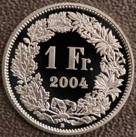 1 Franken 2004 pp / aus Münzsatz